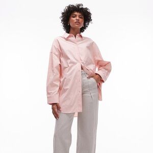 Women's Topshop Dusty Pink Oversized Shirt. New with tags.
